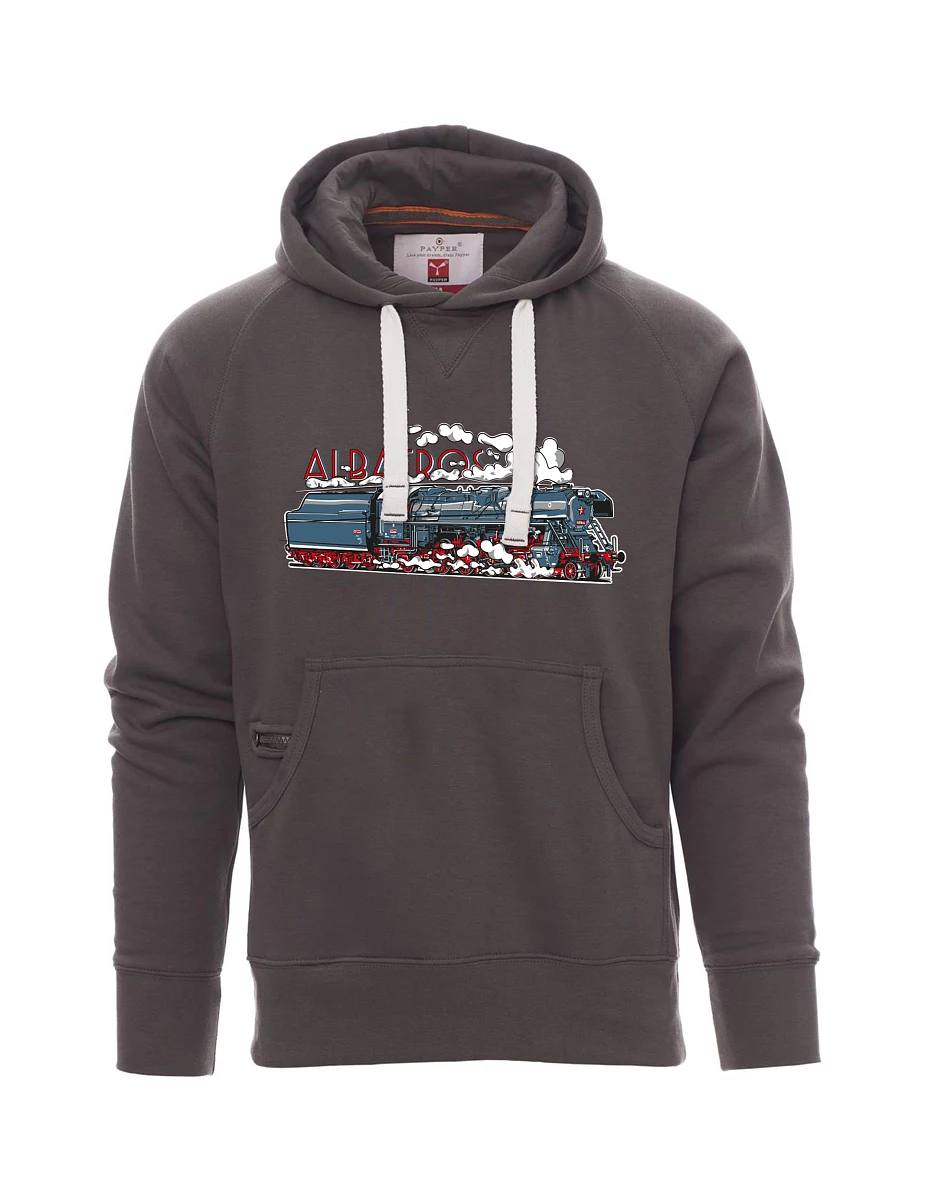 Felpa da uomo grigia Locomotiva Albatros