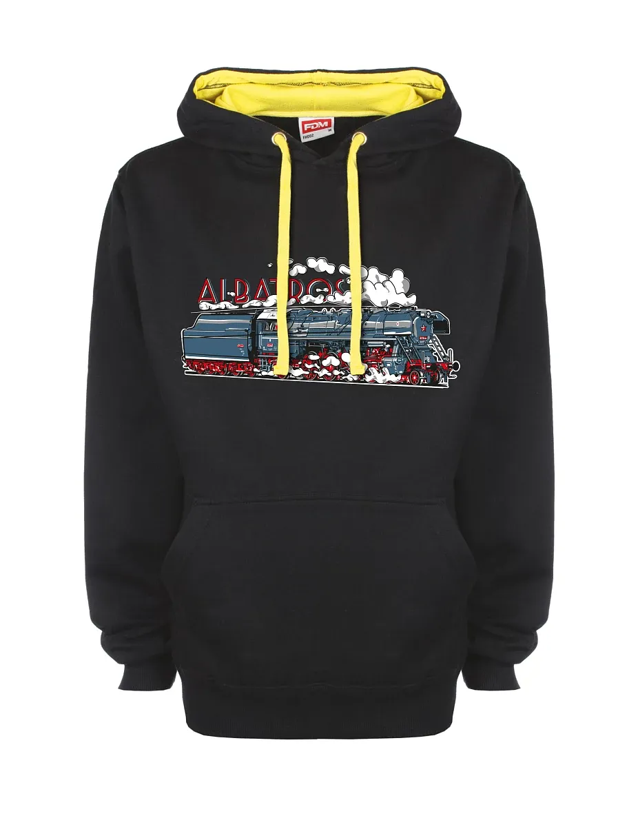 Felpa giallo-nera con Locomotiva Albatros