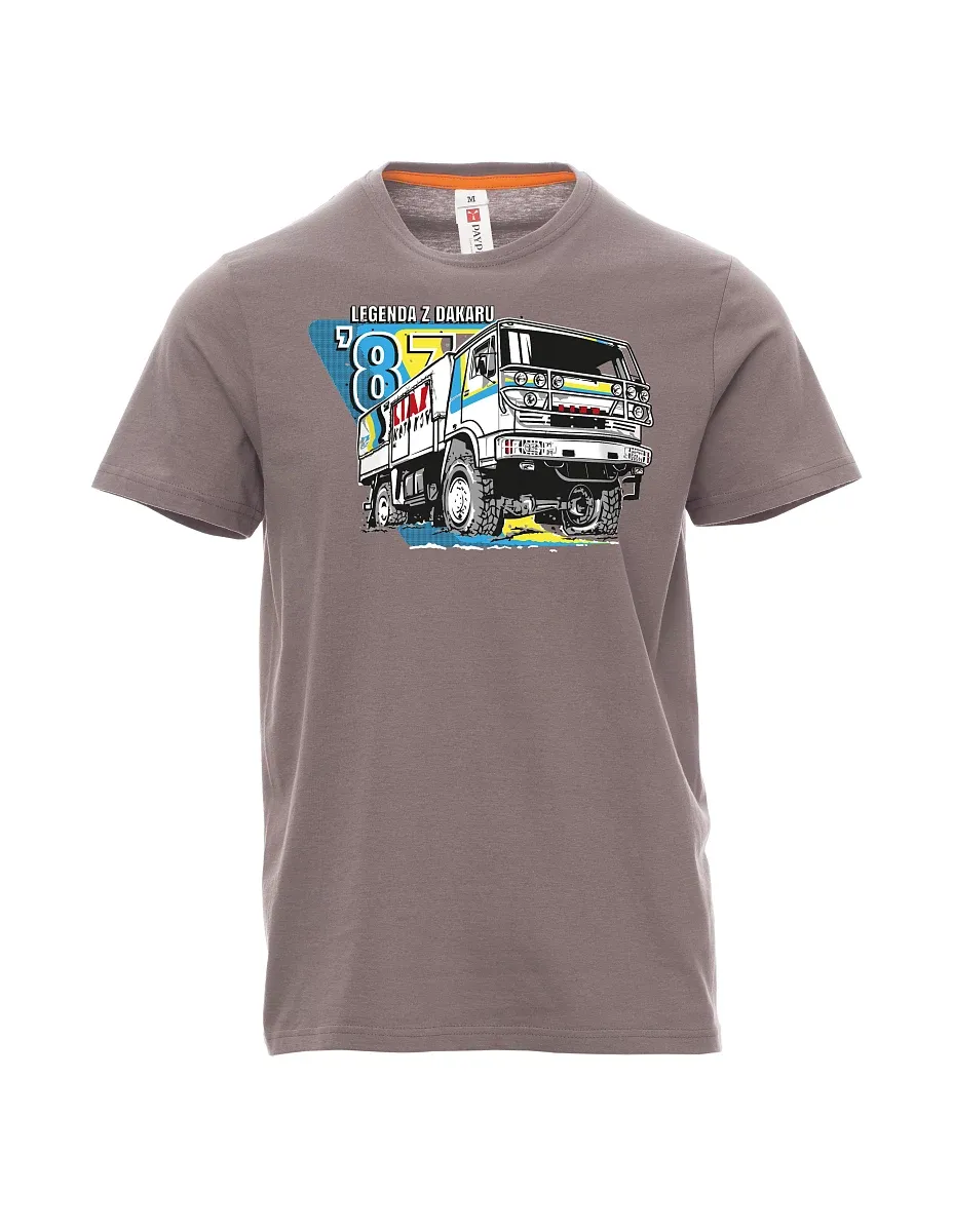 Maglia da uomo grigio acciaio Liaz da dakar 1987