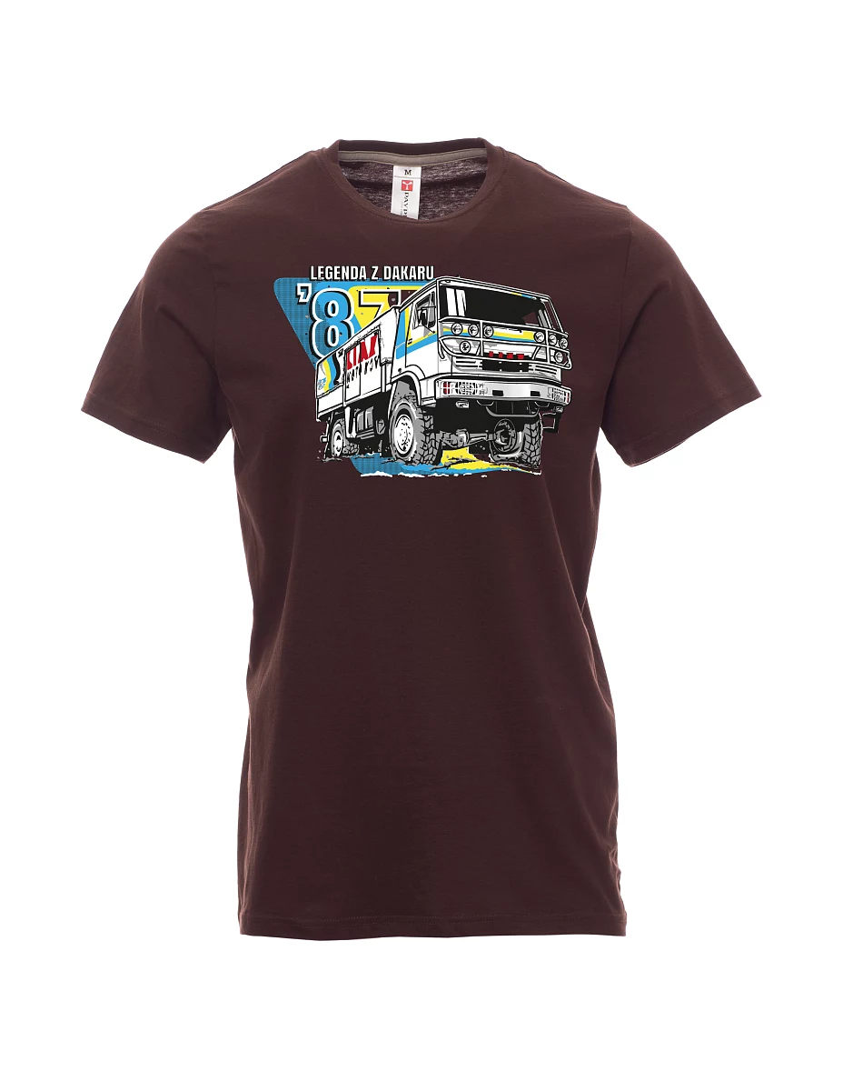 Maglia da uomo marrone scuro Liaz da dakar 1987