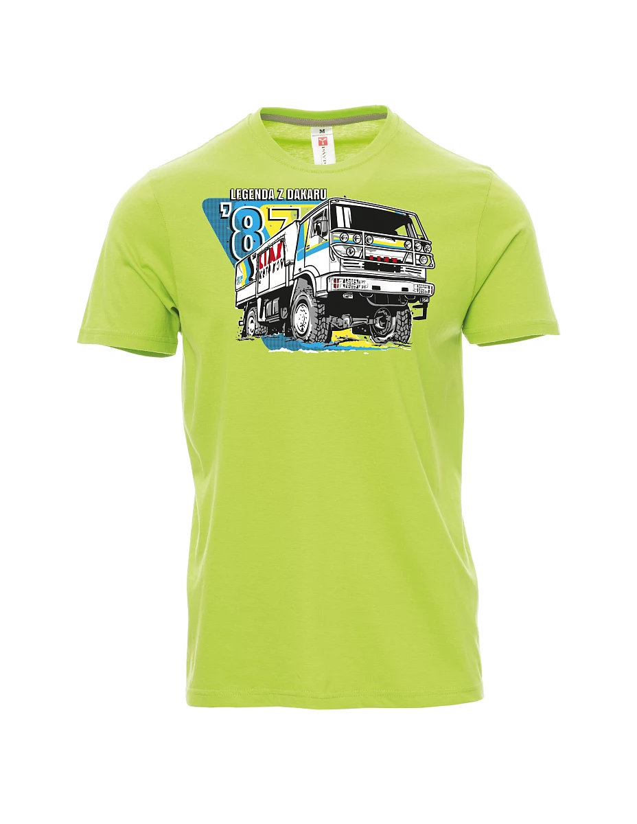 Maglia da uomo verde chiaro Liaz da dakar 1987
