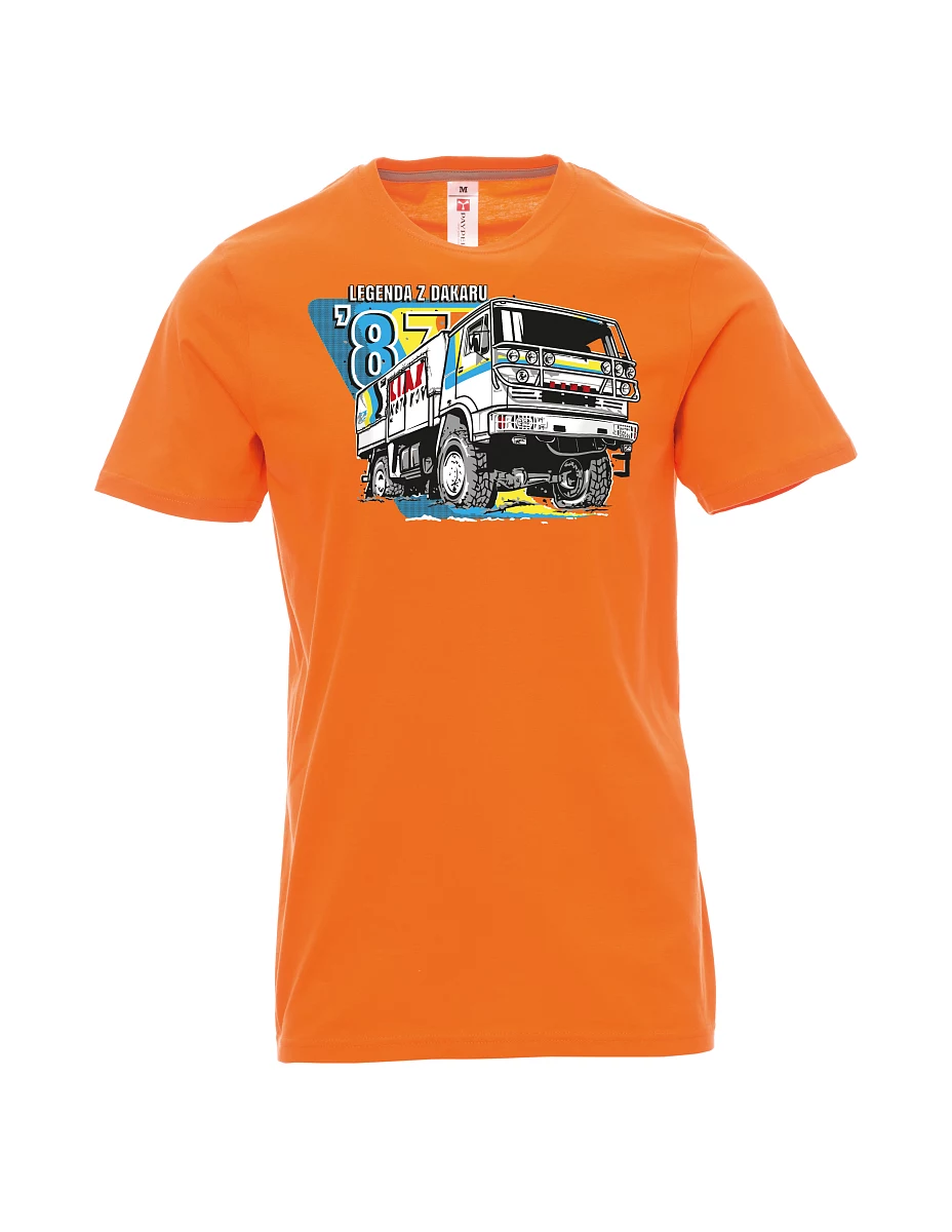 Maglia da uomo arancione Liaz da dakar 1987