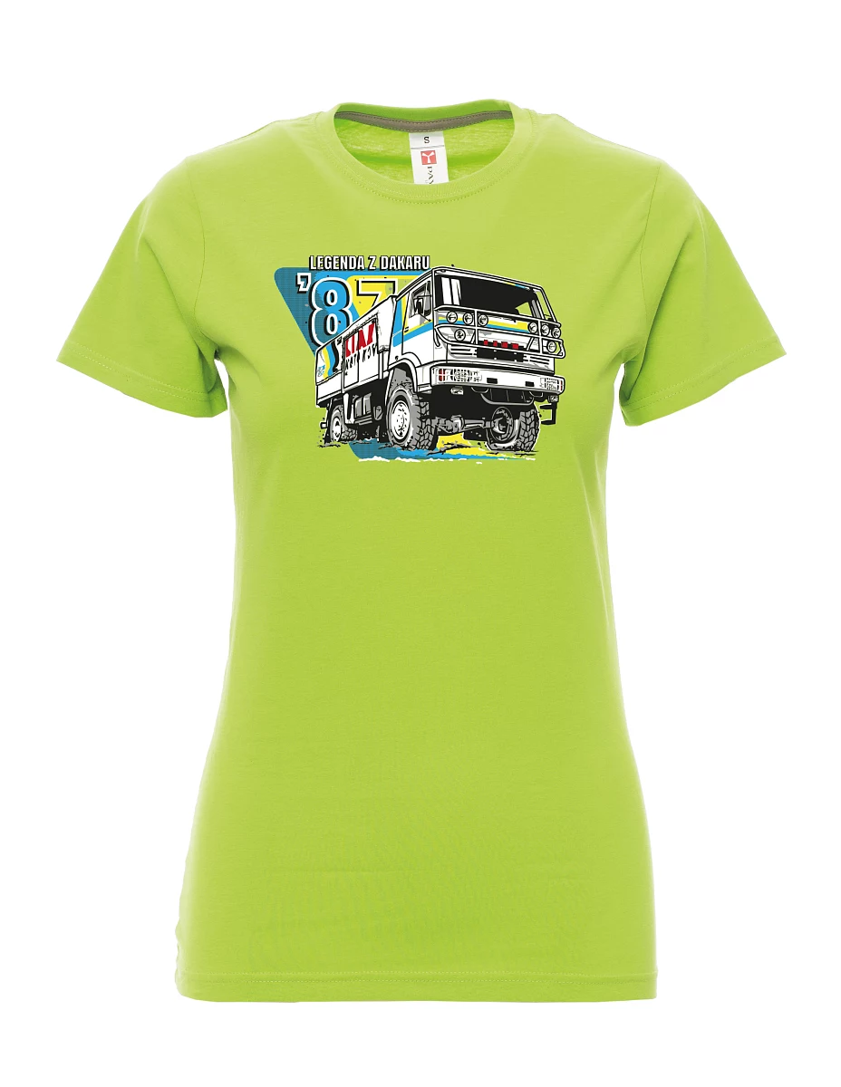 Maglia da donna colore lime Liaz da Dakar 1987