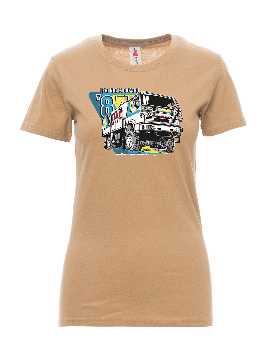 Maglia da donna marrone Liaz da Dakar 1987