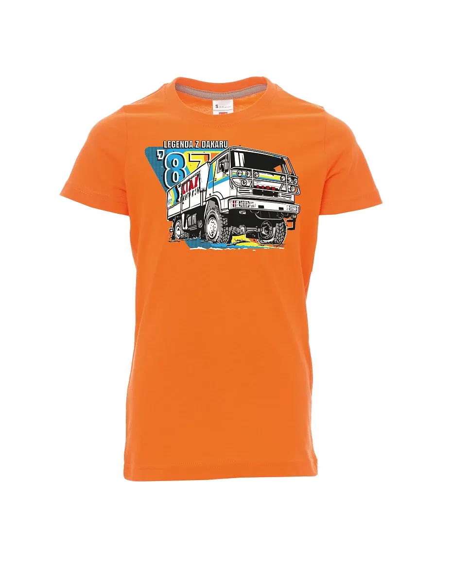 Maglia da bambino arancione Liaz da Dakar 1987