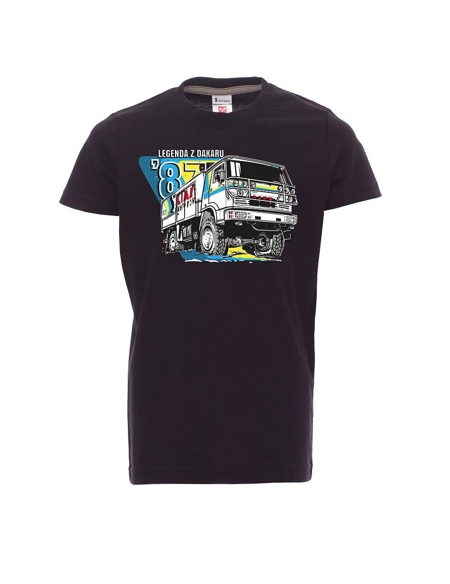 Maglia da bambino nera Liaz da Dakar 1987
