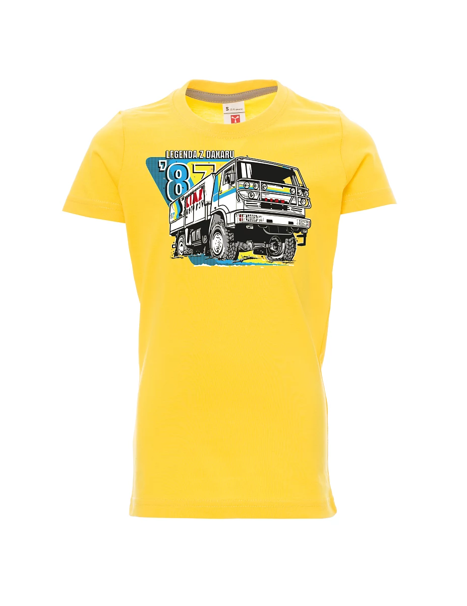 Maglia da bambino gialla Liaz da Dakar 1987