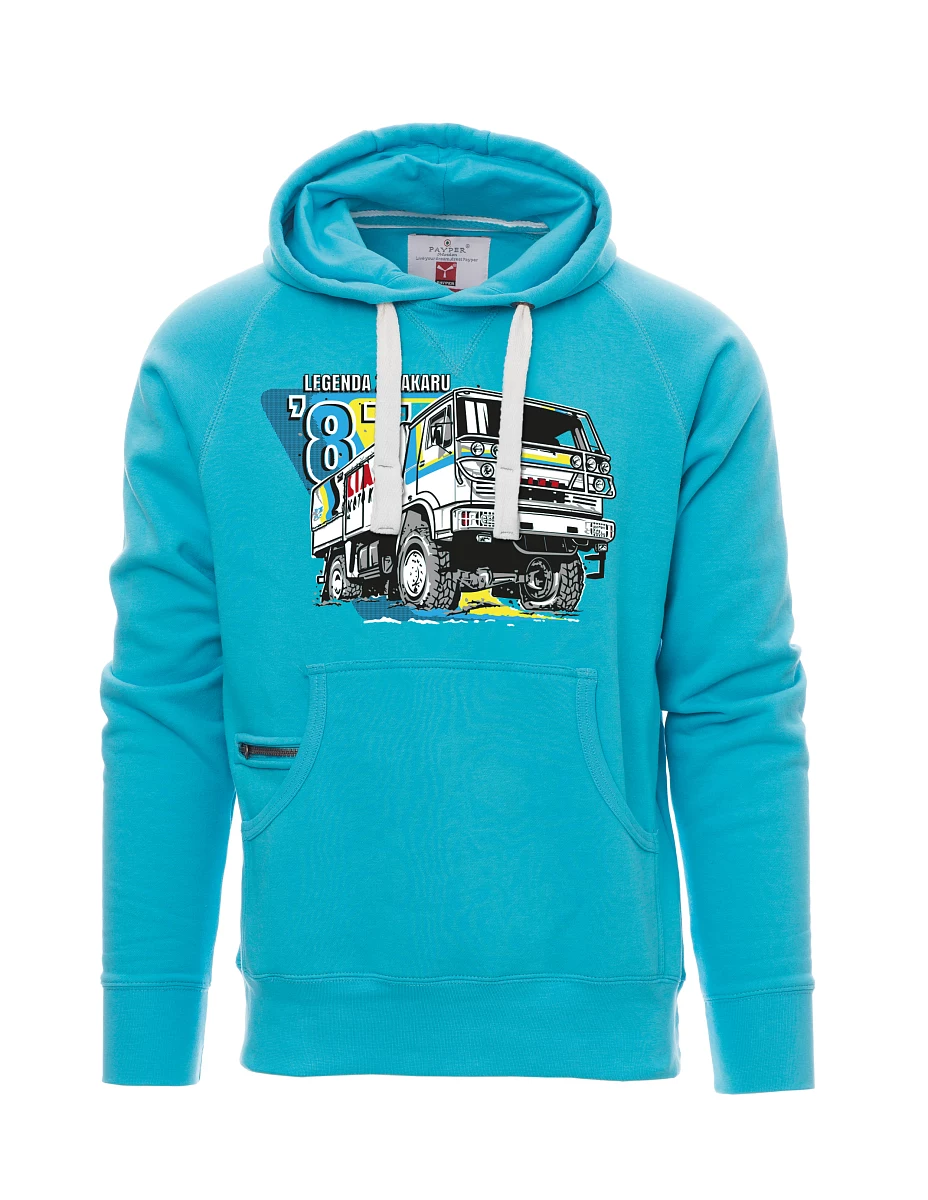 Felpa da uomo blu chiaro Liaz da Dakar 1987