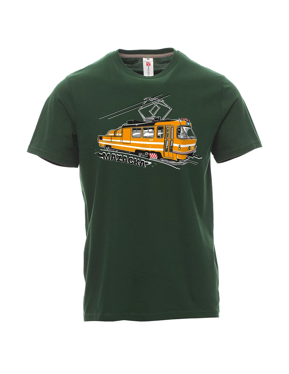 Maglia da uomo verde scuro Tram di oliatura