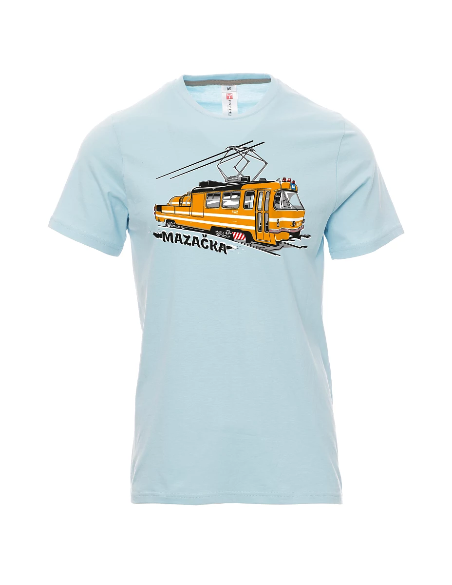 Maglia da uomo blu pallido Tram di oliatura