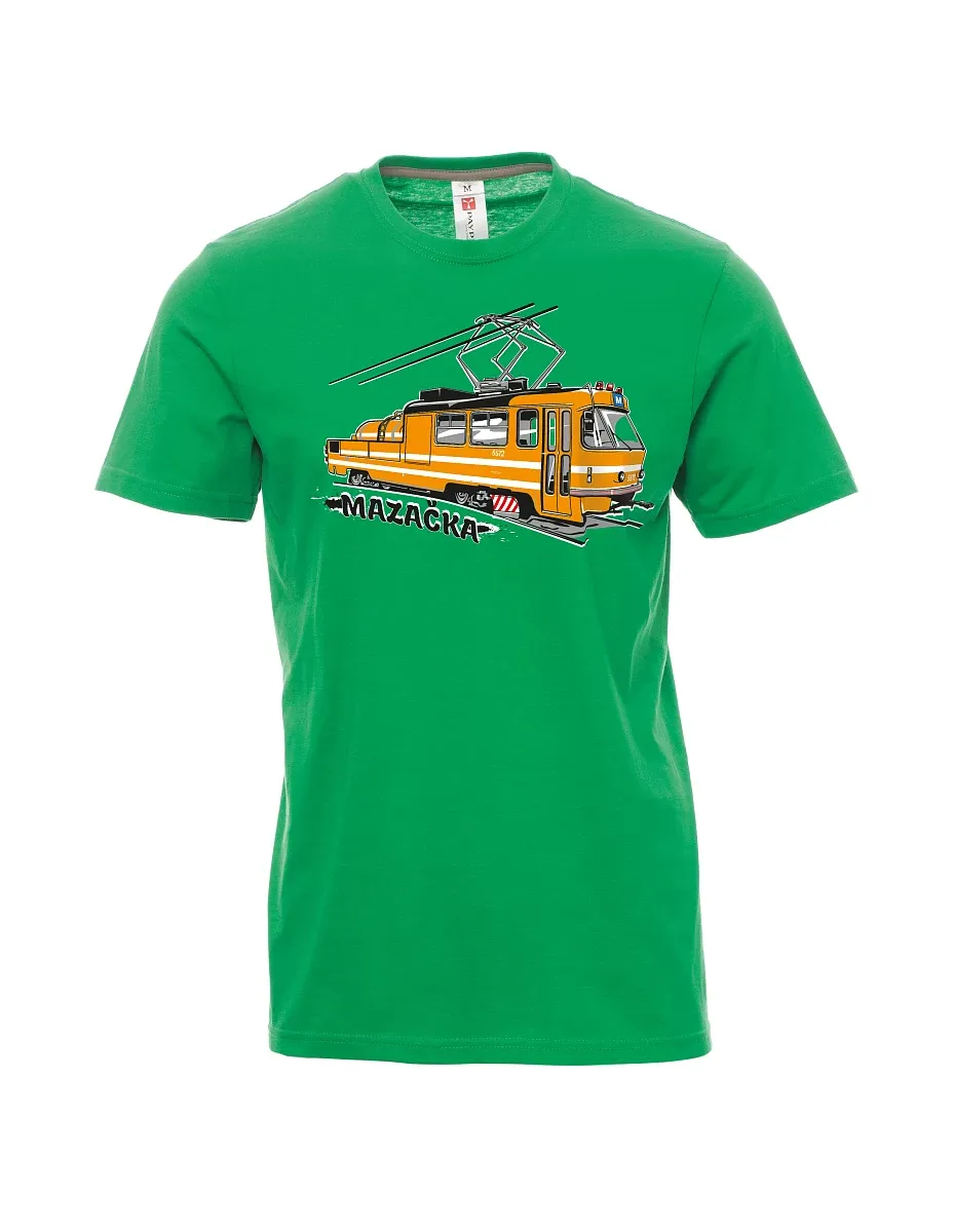 Maglia da uomo verde Tram di oliatura