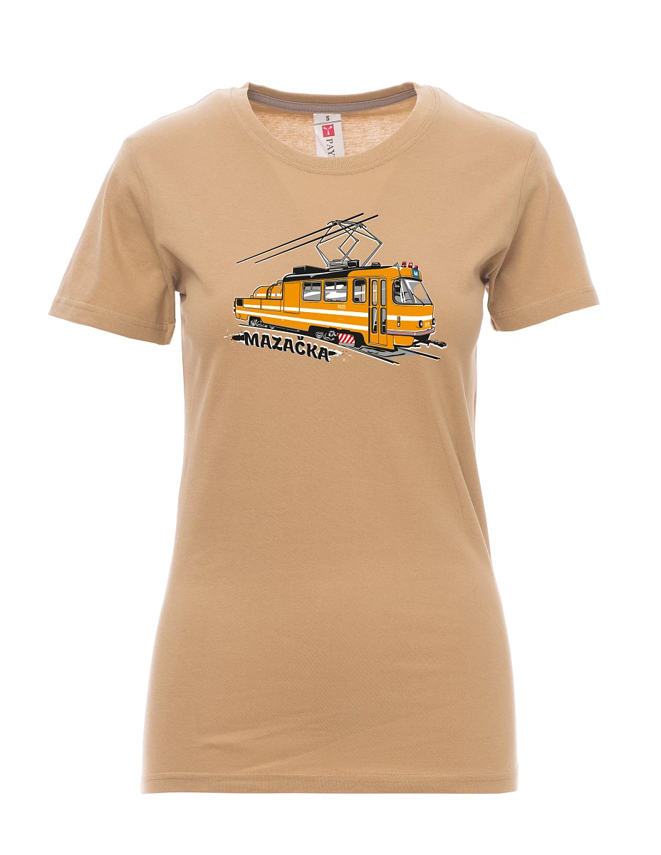Maglia da donna marrone Tram di oliatura