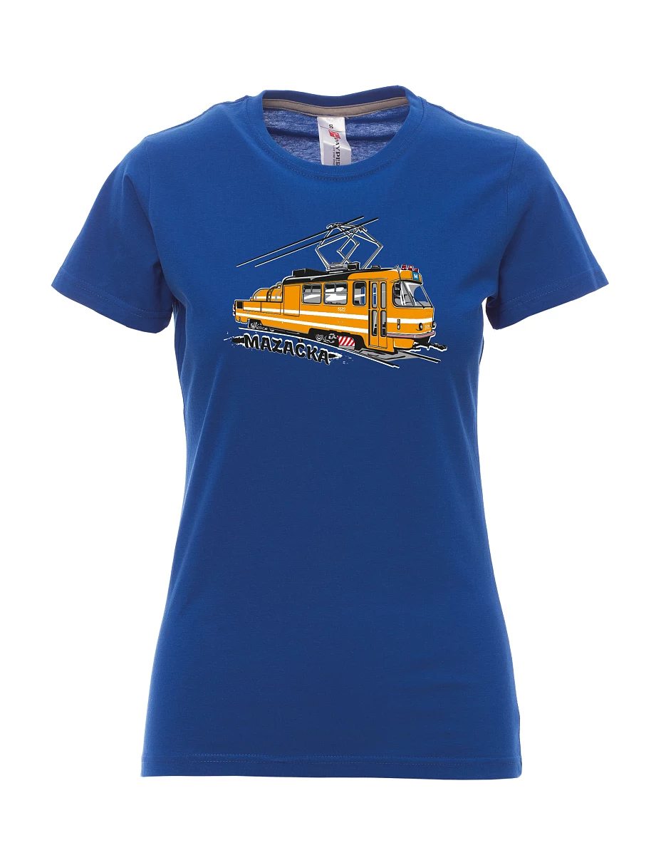 Maglia da donna blu reale Tram di oliatura