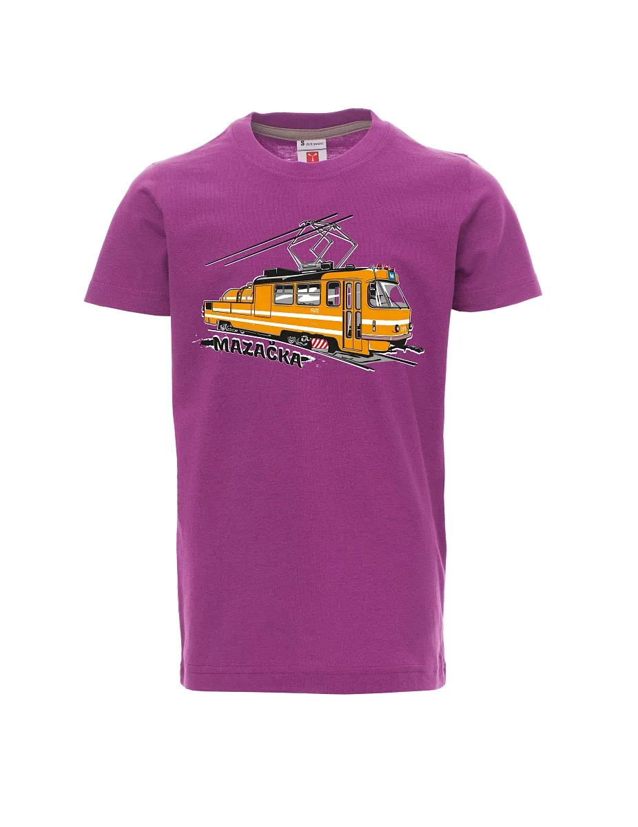 Maglia da bambino viola Tram di oliatura
