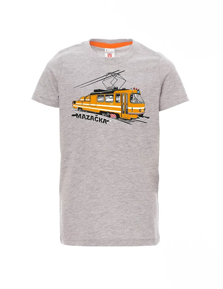Maglia da bambino grigio melange Tram di oliatura