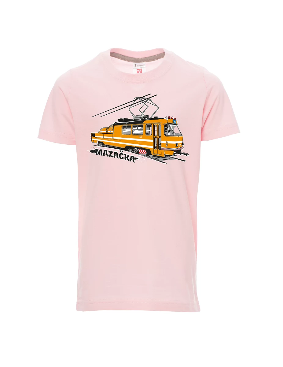 Maglia da bambino rosa chiaro Tram di oliatura