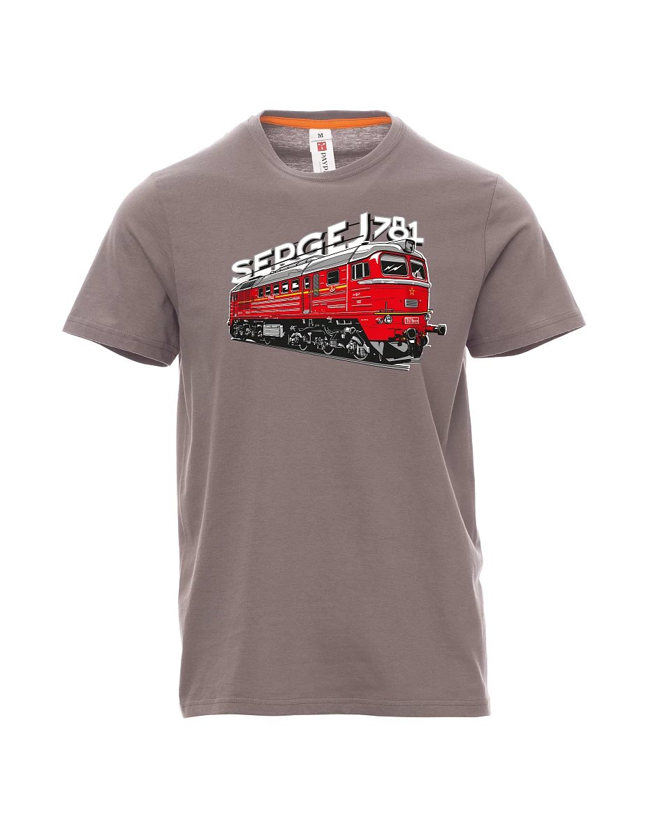Maglia da uomo grigio acciaio Locomotiva 781 "Sergej" (M62)