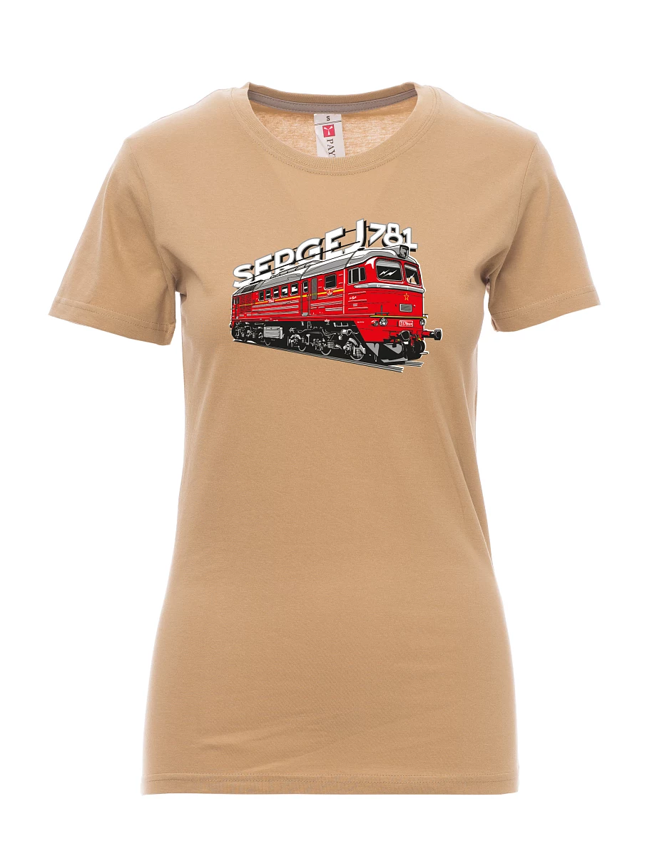Maglia da donna marrone Locomotiva 781 "Sergej" (M62)