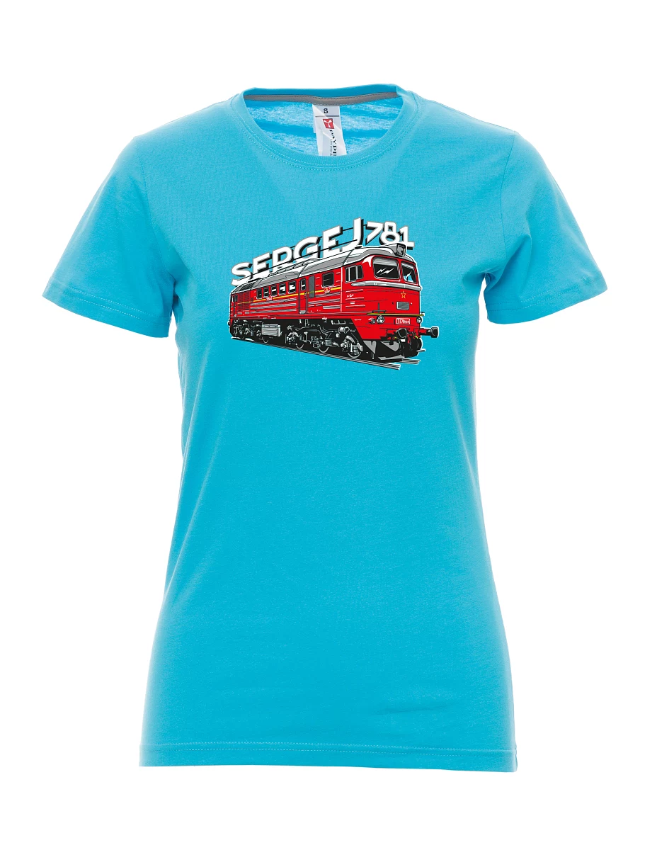Maglia da donna colore attolo Locomotiva 781 "Sergej" (M62)