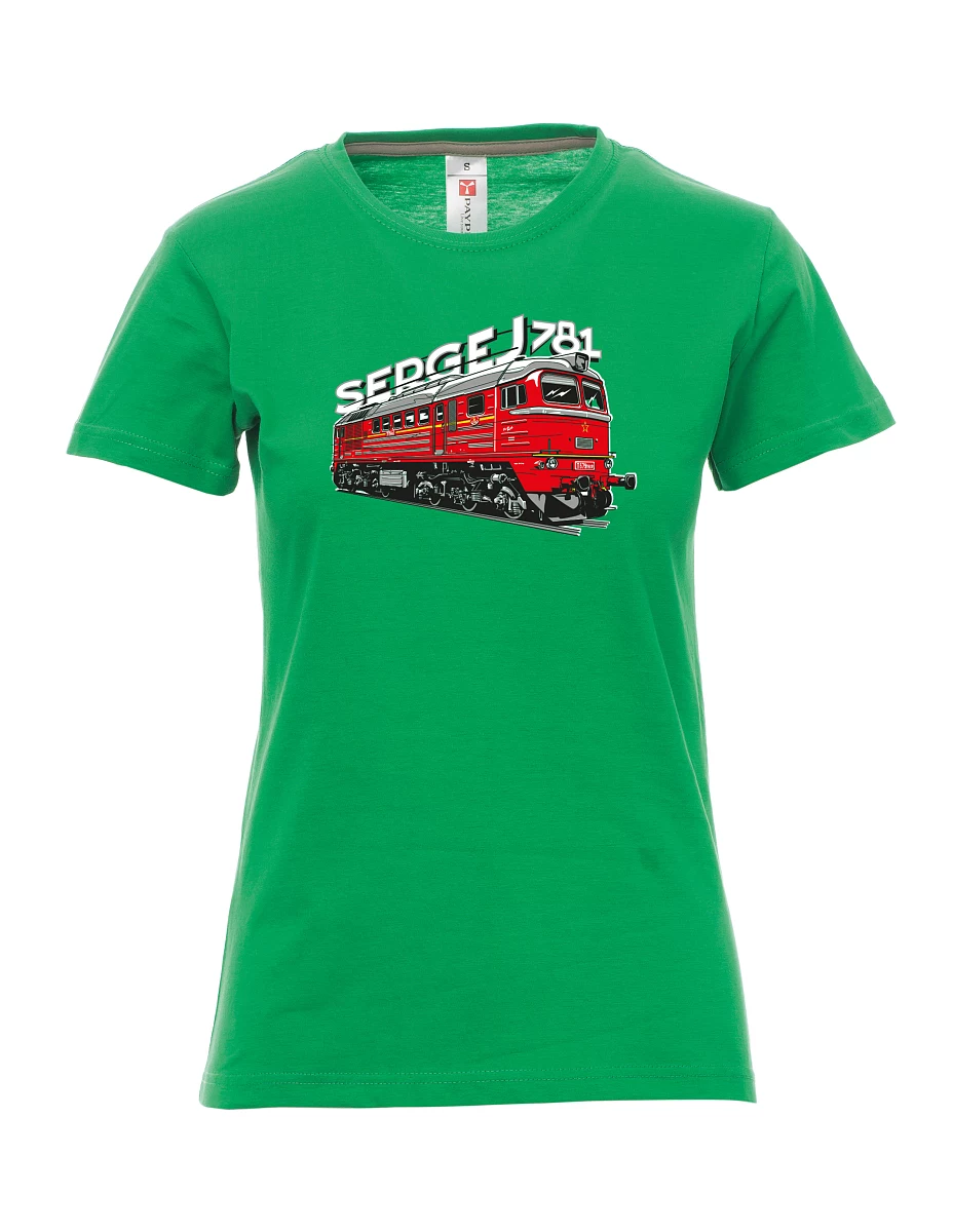 Maglia da donna verde Locomotiva 781 "Sergej" (M62)