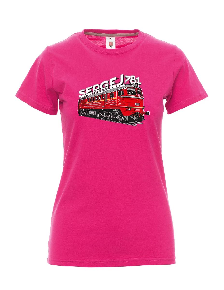 Maglia da donna rosa Locomotiva 781 "Sergej" (M62)