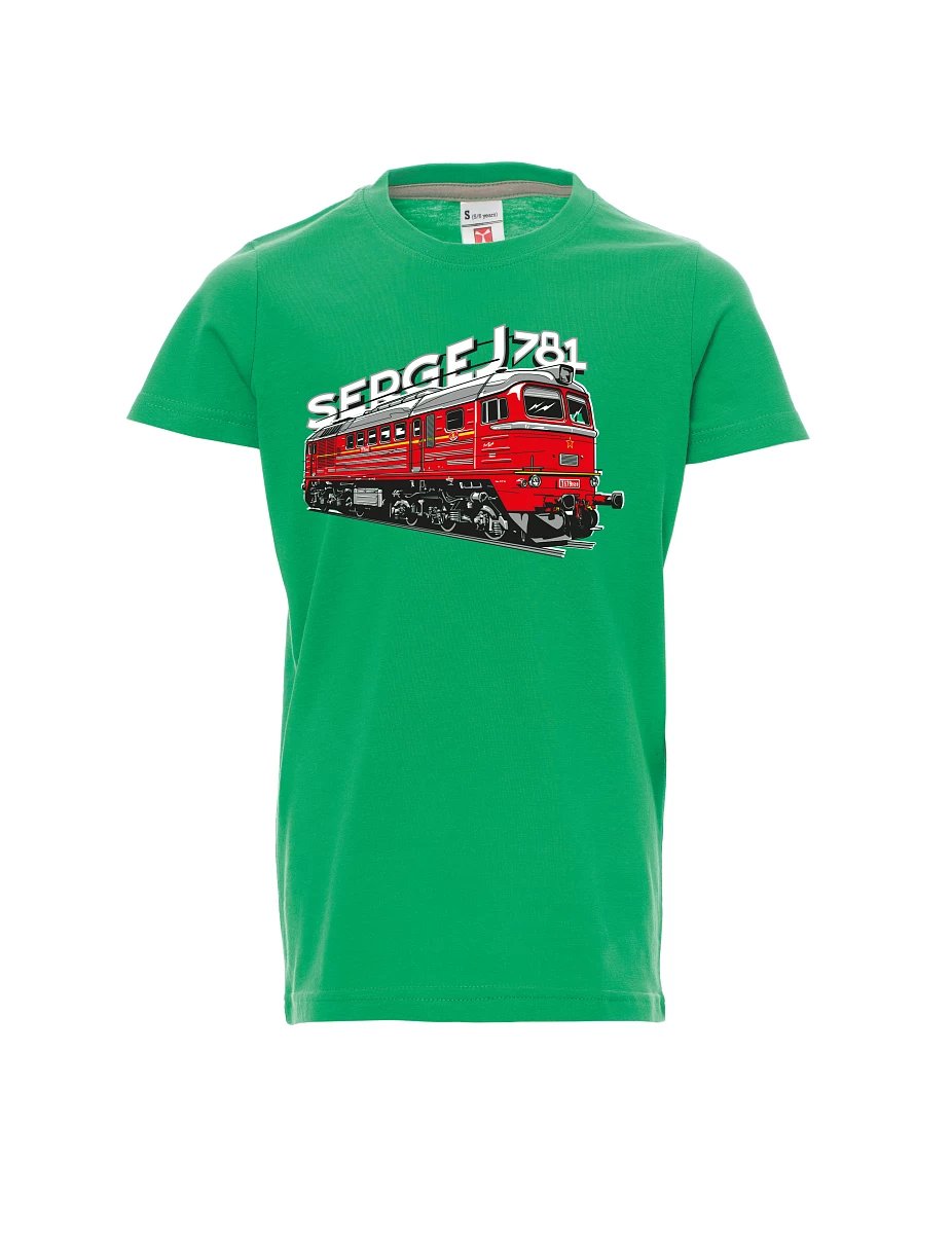 Maglia da bambino verde Locomotiva 781 "Sergej" (M62)