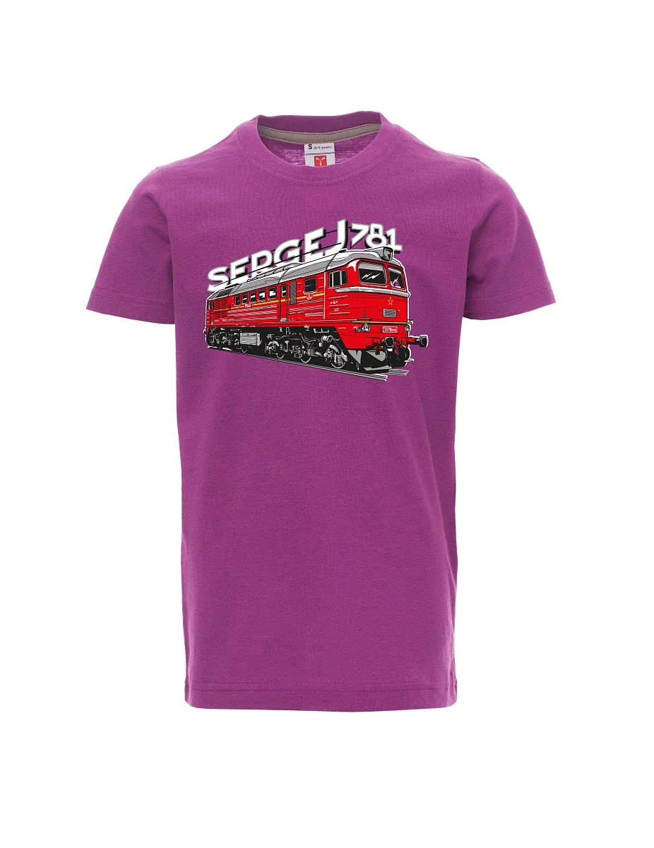 Maglia da bambino viola Locomotiva 781 "Sergej" (M62)