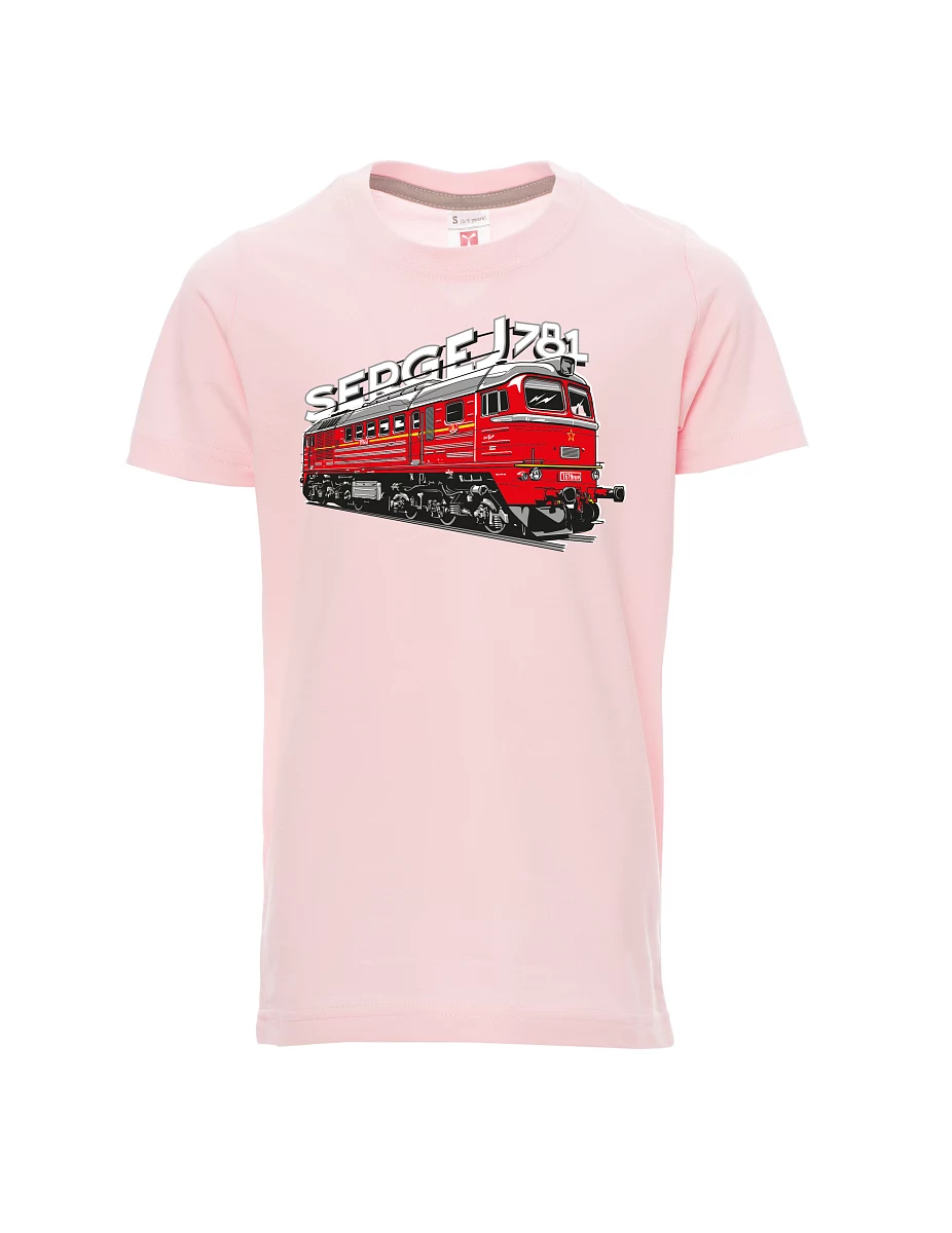 Maglia da bambino rosa chiaro Locomotiva 781 "Sergej" (M62)