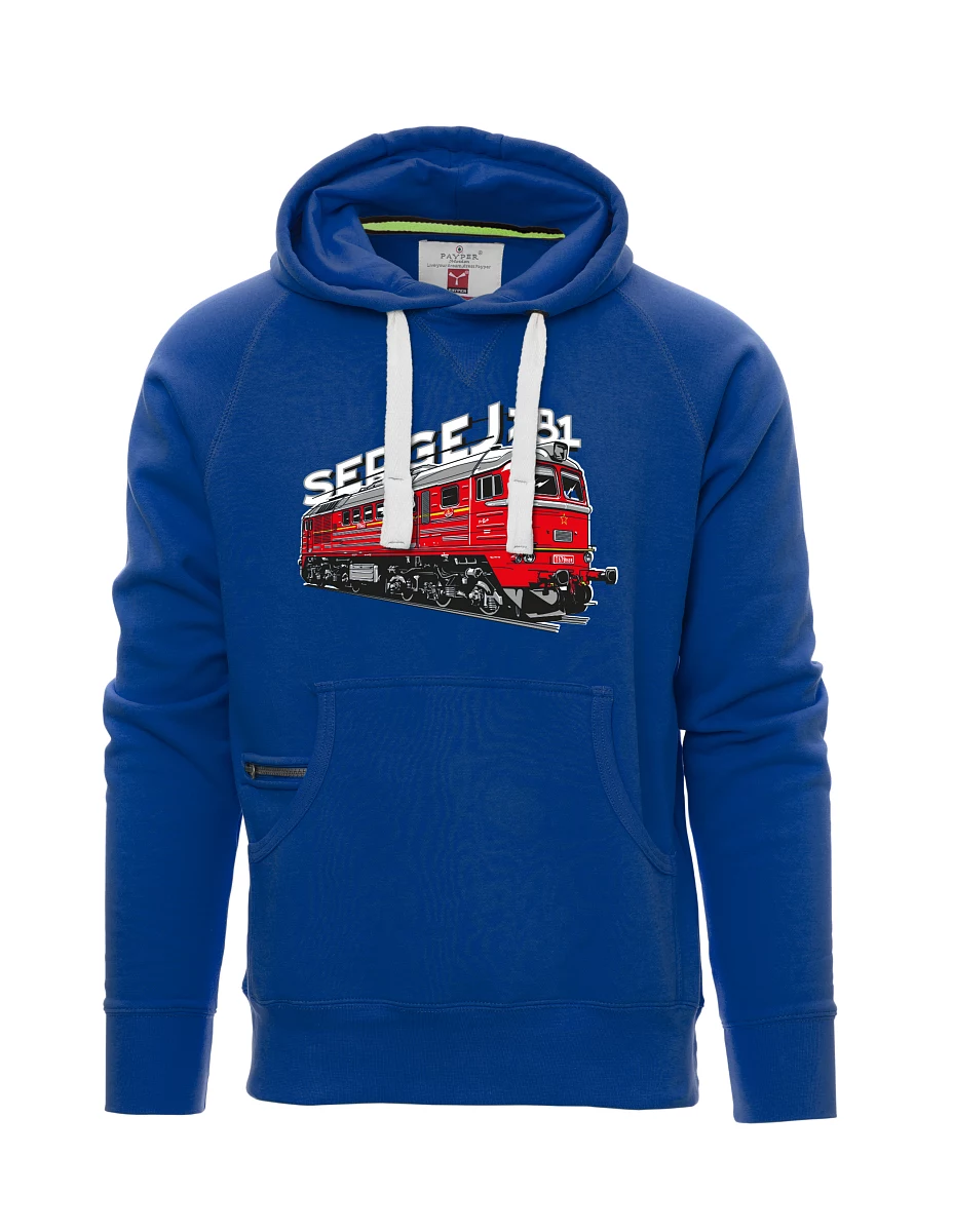 Felpa da uomo blu Locomotiva 781 "Sergej" (M62)