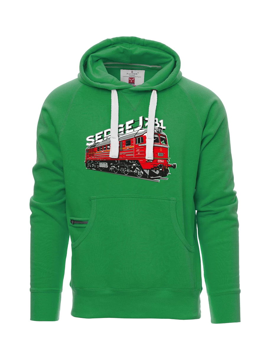 Felpa da uomo verde Locomotiva 781 "Sergej" (M62)