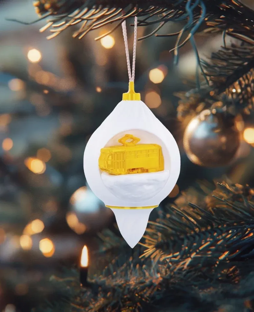 Decorazione di Natale tram T3