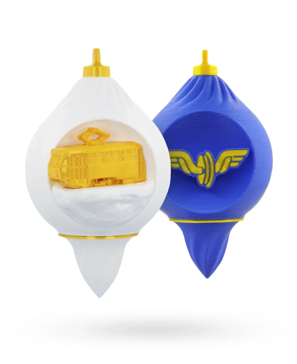 Set scontato di decorazioni natalizie Tram T3 + Logo ferrovia