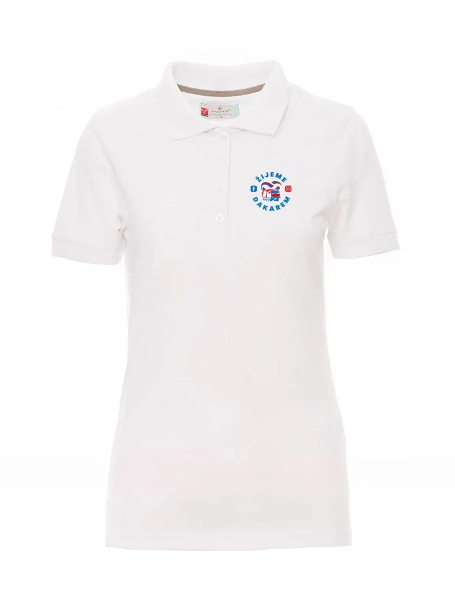 Polo bianca da Da donna Viviamo a Dakar