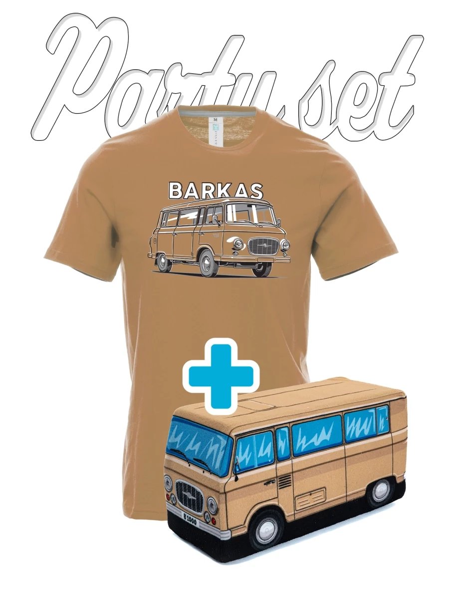 T-shirt da festa con un peluche sui motivi Barkas B1000 1:20