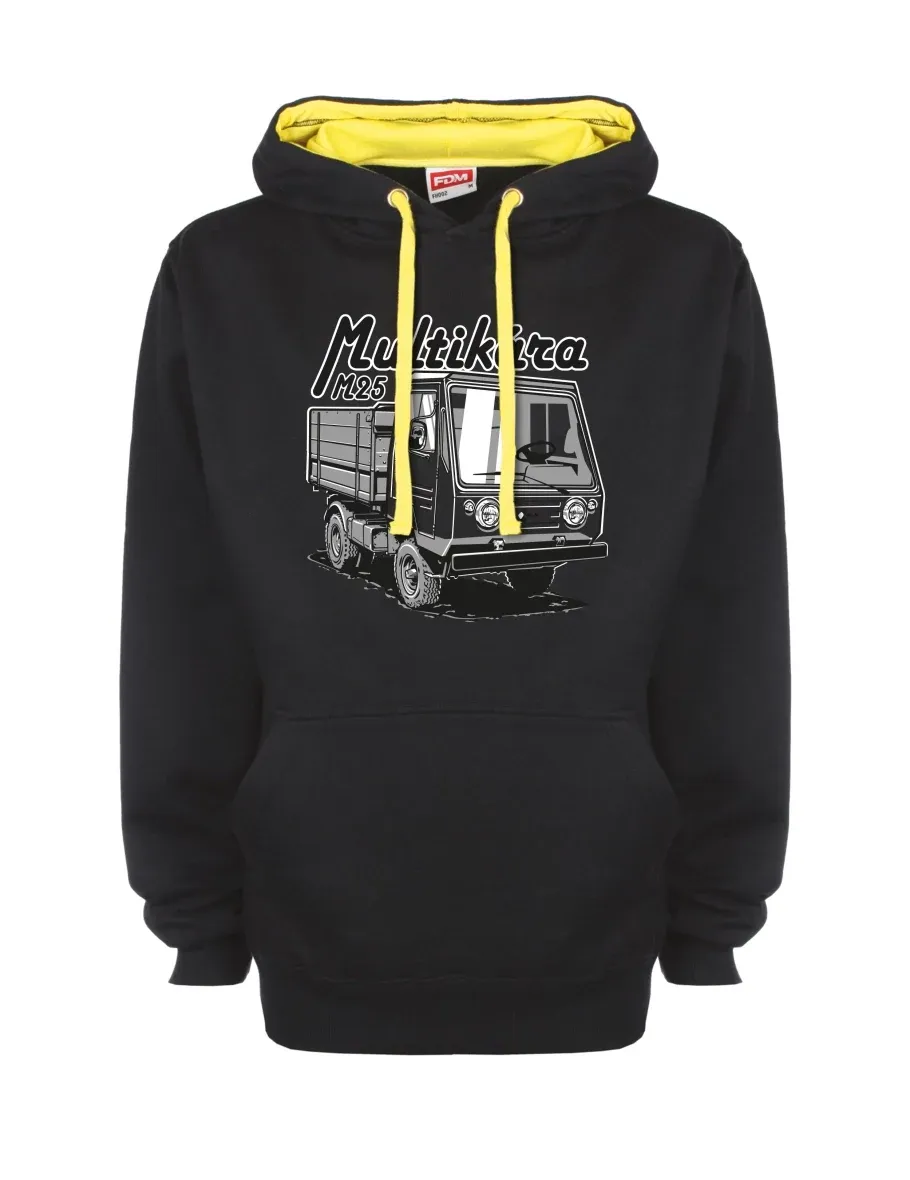 Felpa giallo-nera con M25
