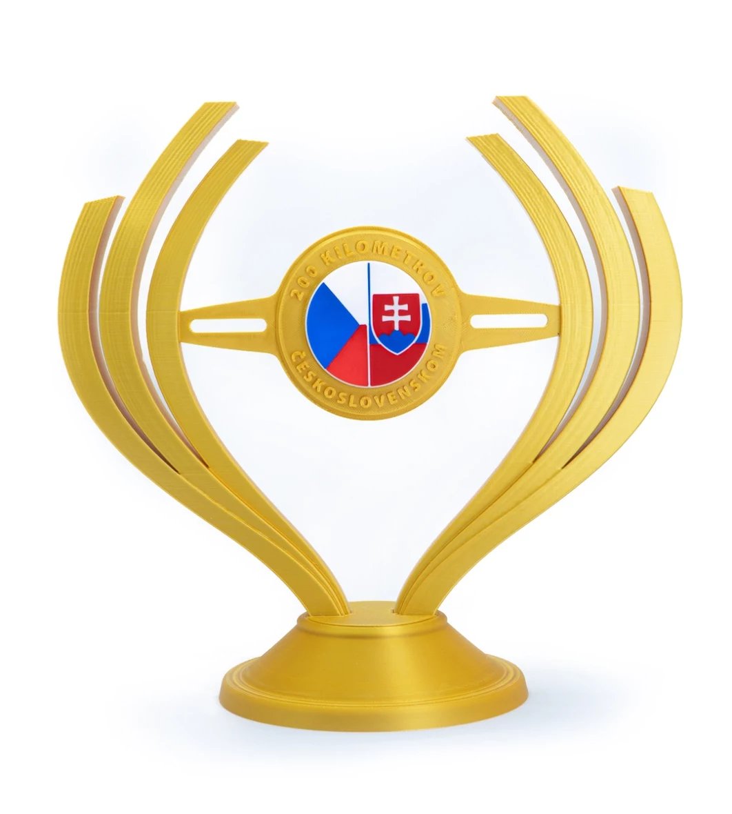 Trofeo con logo personalizzato