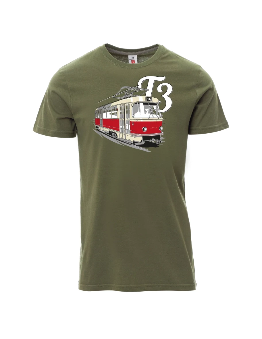 Maglia da uomo cachi Tram T3