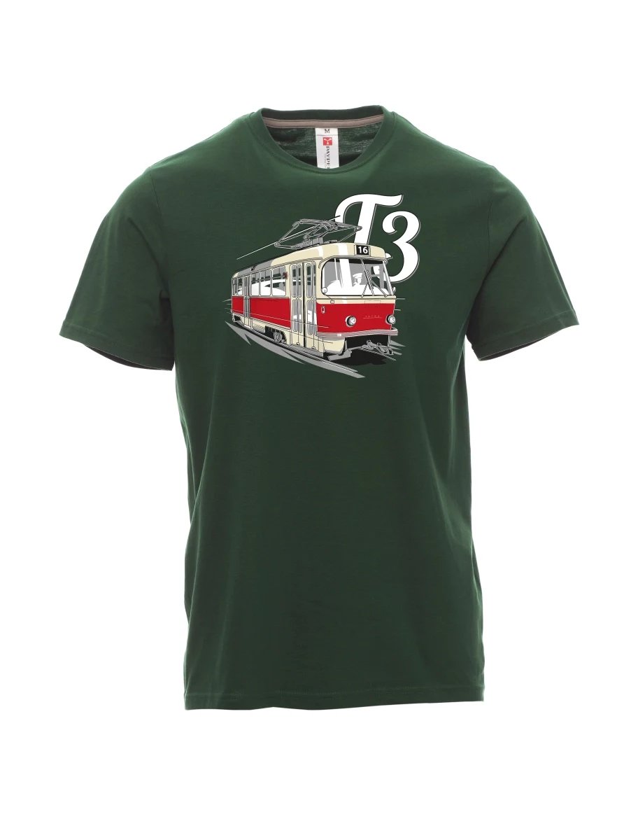 Maglia da uomo verde scuro Tram T3