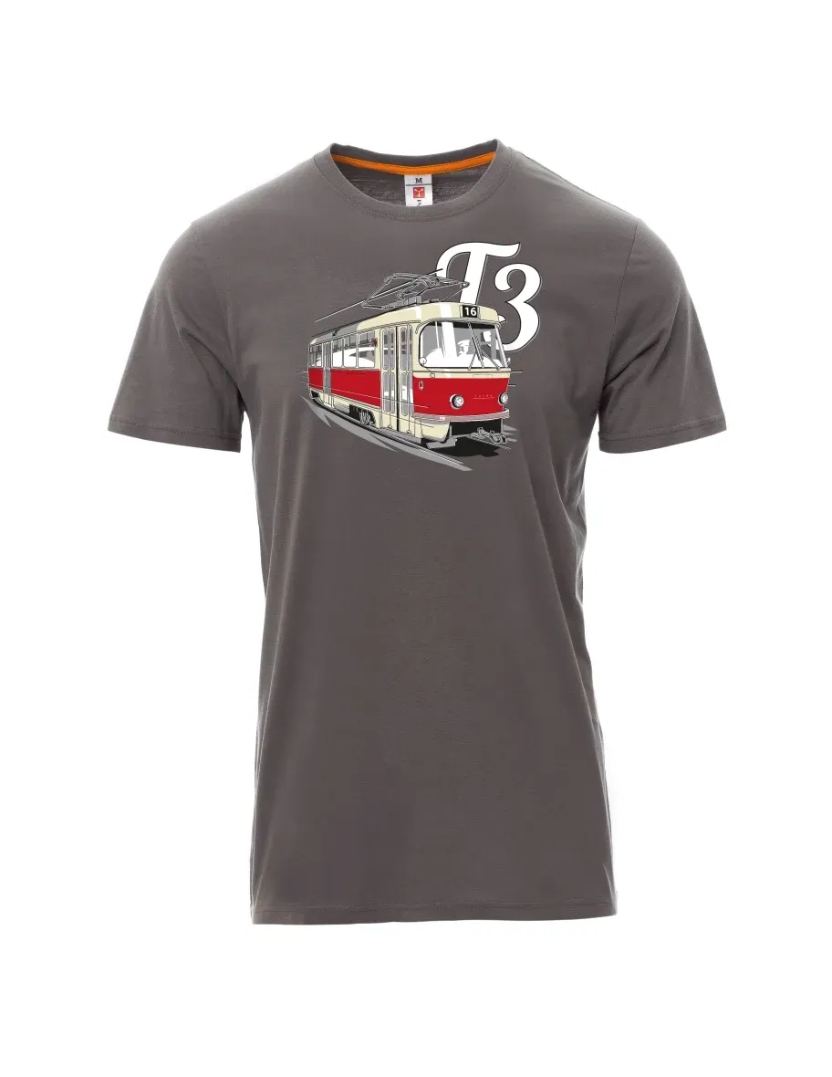 Maglia da uomo grigia Tram T3