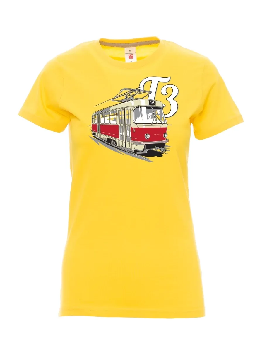 Maglia da donna gialla Tram T3