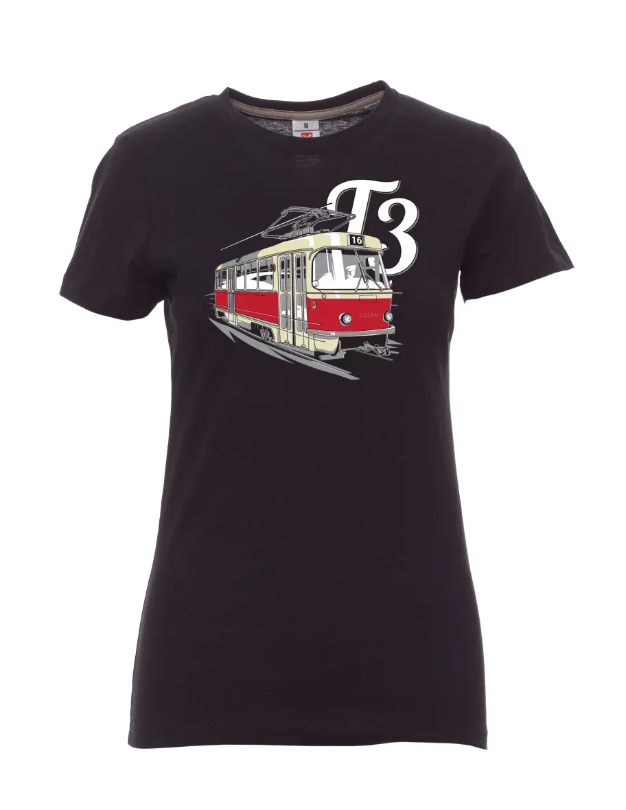 Maglia da donna nera Tram T3
