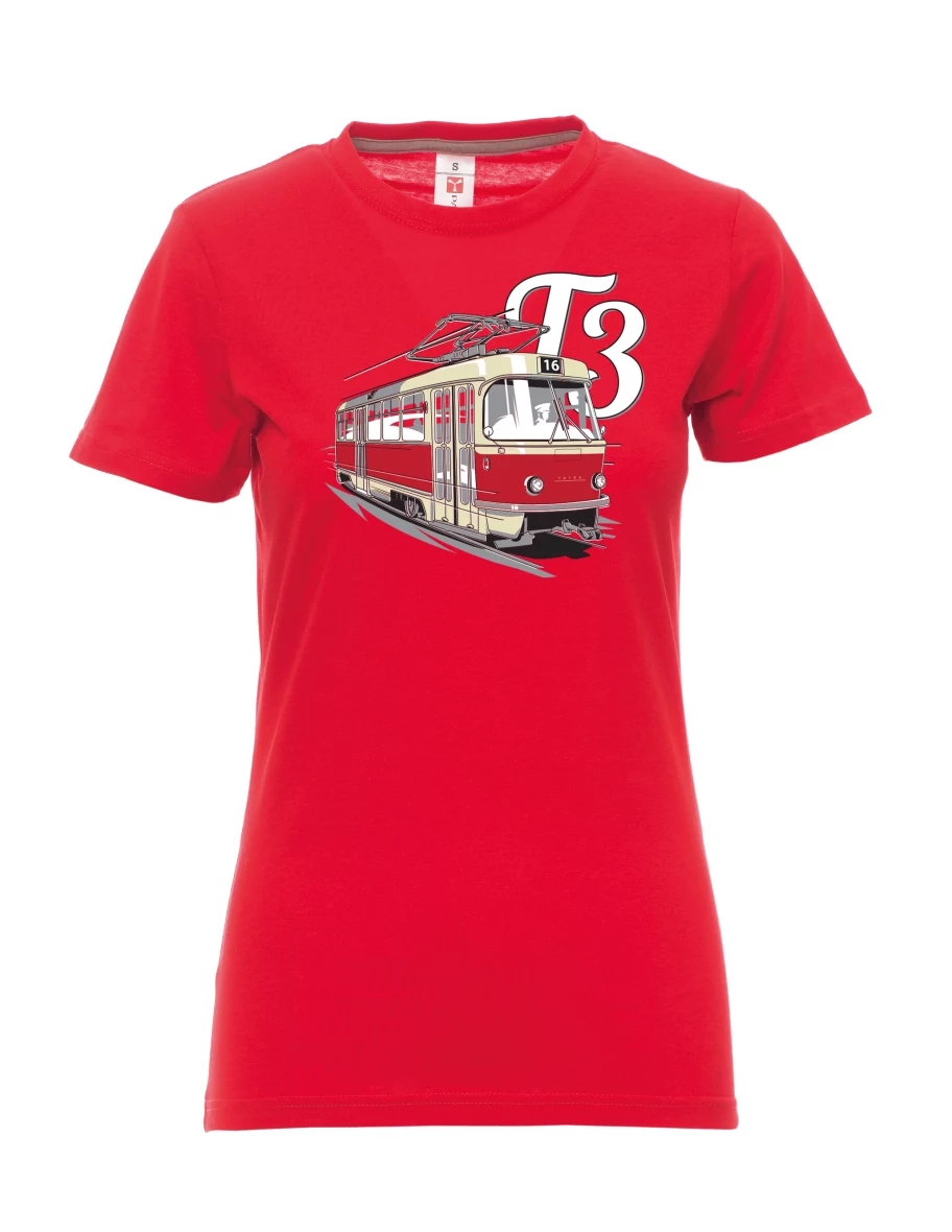 Maglia da donna rossa Tram T3
