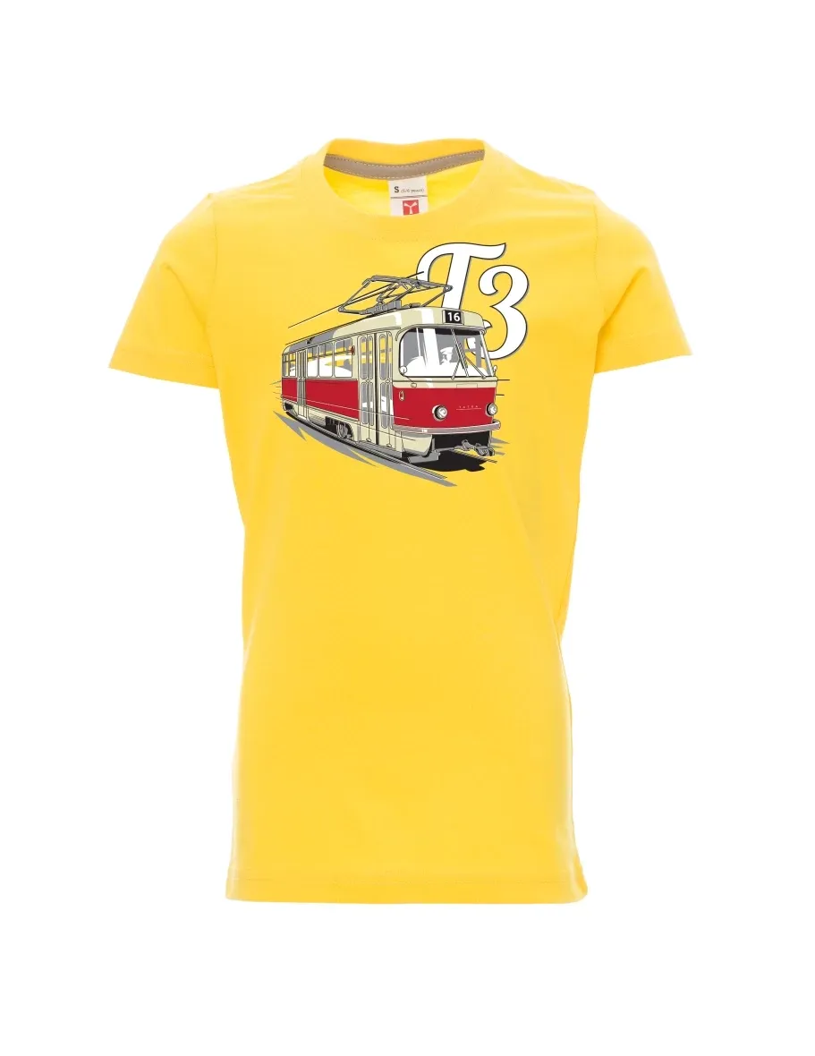 Maglia da bambino gialla Tram T3