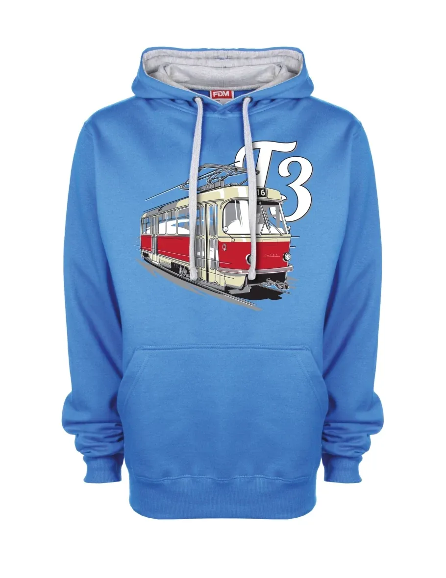 Felpa grigio-blu Tram T3