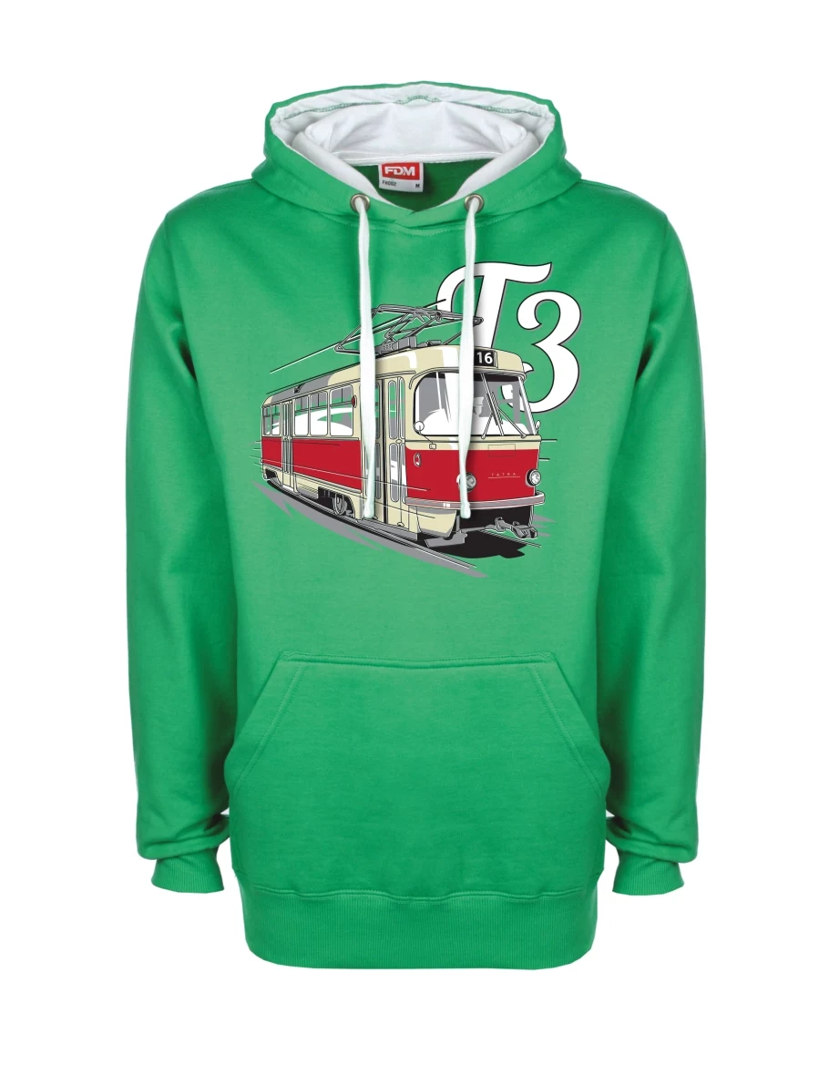 Felpa bianco-verde Tram T3