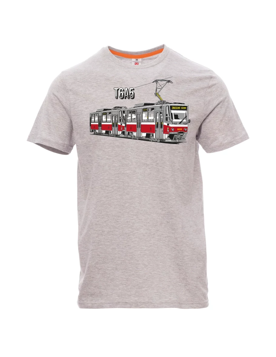 Maglia da uomo grigio melange Tram T6A5