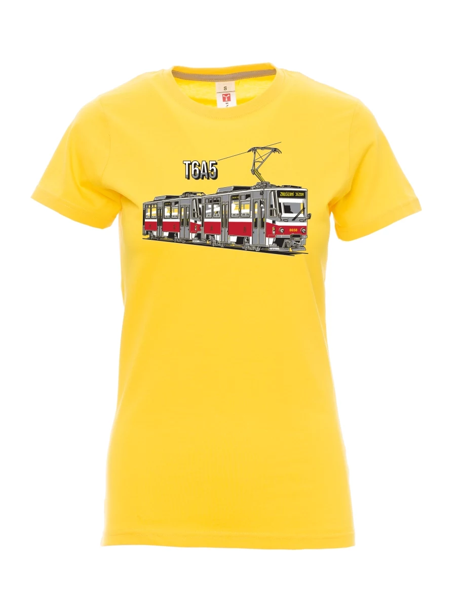 Maglia da donna gialla Tram T6A5