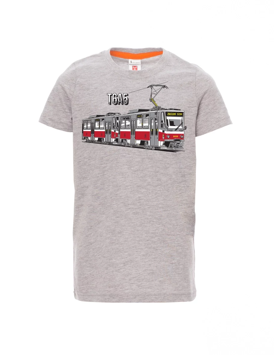 Maglia da bambino grigio melange Tram T6A5