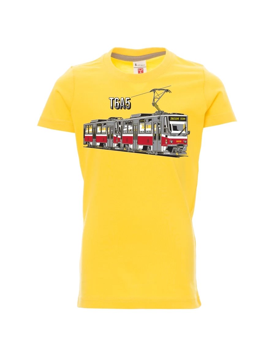 Maglia da bambino gialla Tram T6A5