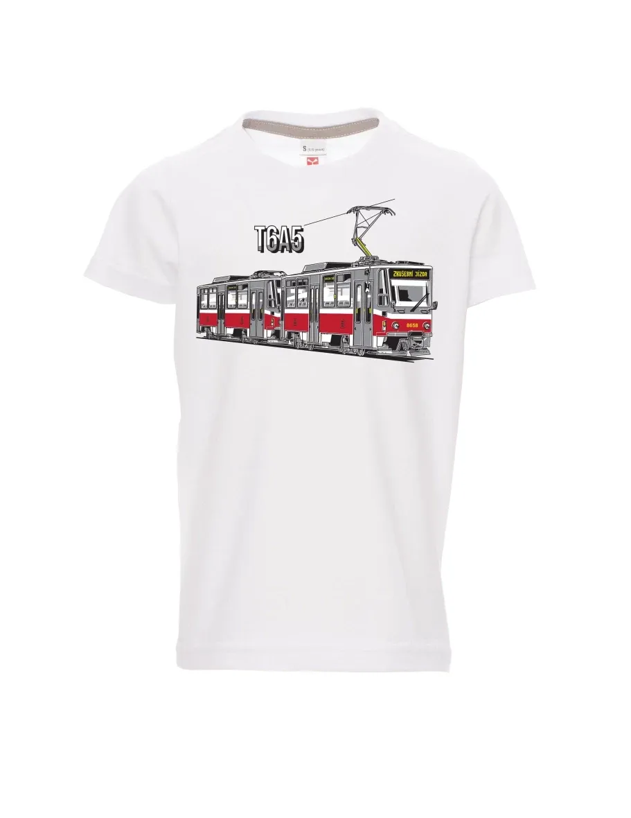 Maglia da bambino bianca Tram T6A5